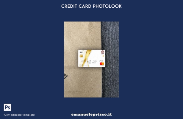 stile verificato modello frontale photolook oro mastercard della Banca nazionale